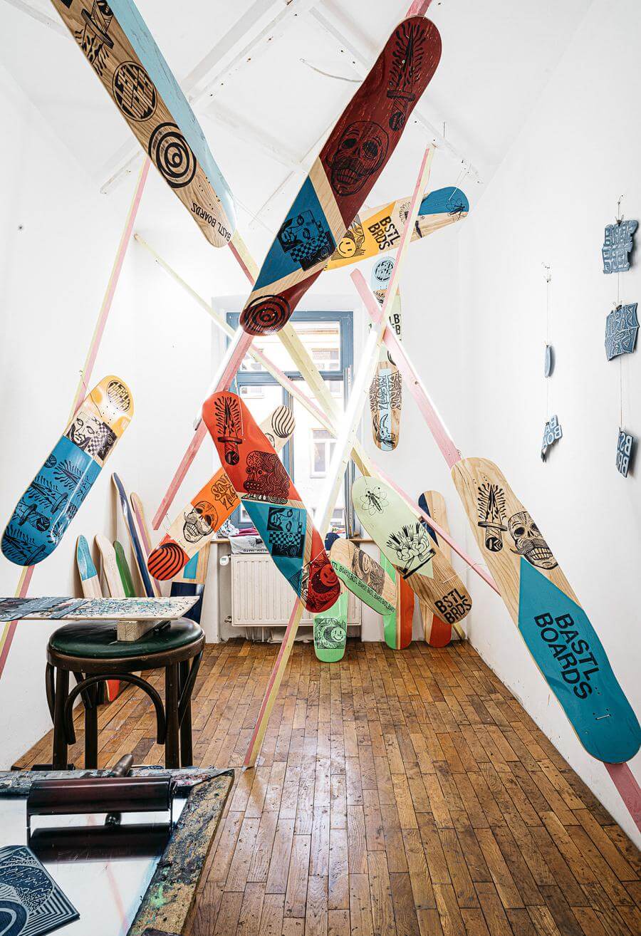 A photo of the Bastlboards x Busyhands exhibition